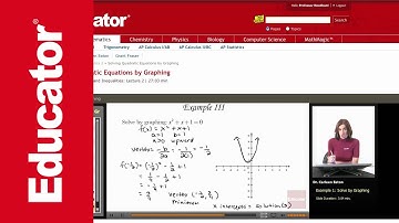 Algebra 2: Solving Quadratic Equations by Graphing