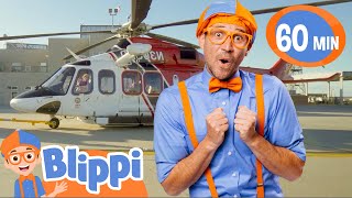 Blippi Explores A Helicopter + More Vehicles for Kids | Educational Videos for Kids