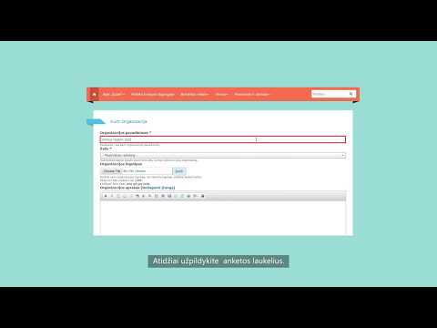 Video: Kaip Užregistruoti Viešąją Organizaciją
