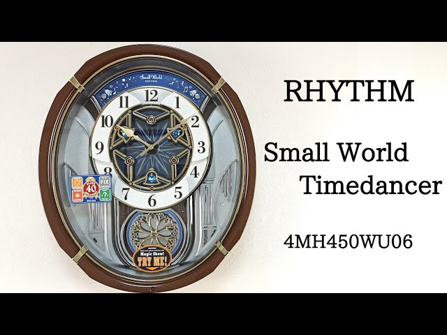 RHYTHM Small World Timedancer 4MH450WU06 からくり時計 - YouTube