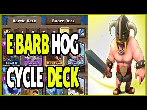 Clash Royale Deck Guide Elite Barbarians Hog Princess Cycle Deck No Rage Spell