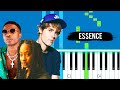 WizKid - Essence ft. Justin Bieber, Tems - Piano Tutorial