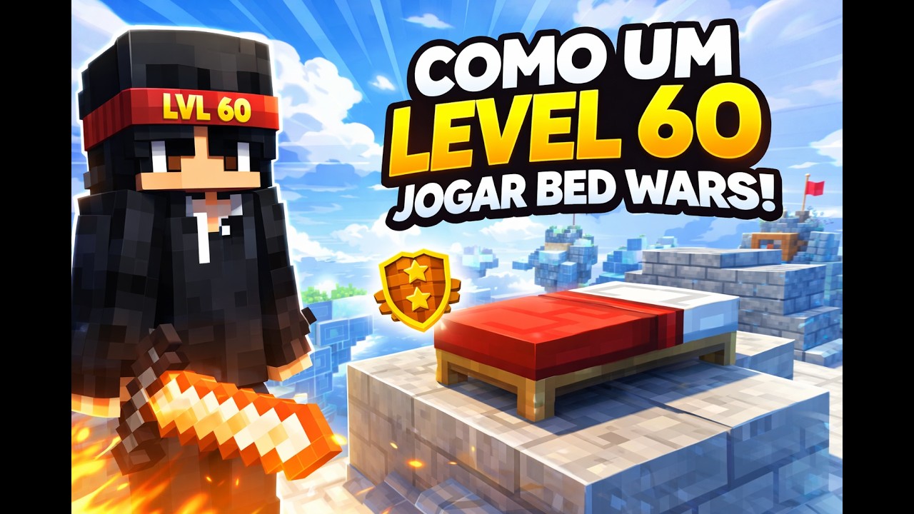 COMO UM LEVEL 60 JOGAR BED WARS