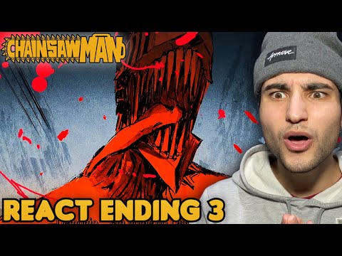 ENDING PERFEITA!! React Chainsaw Man Ending 2 