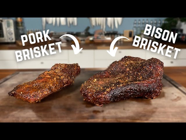 Pork Brisket vs Bison Brisket ft. @GugaFoods class=