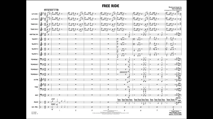 Free Ride by Dan Hartman/arr. John Wasson