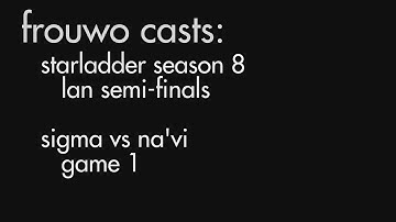 Navi vs Sigma // Game 1 // Starladder 8 LAN Semifinals