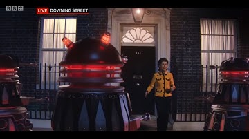 Defence Drone Daleks Exterminate the Prime Minister | Revolution of the Daleks | Doctor Who