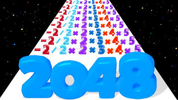 Number Merge Run - Number Master 3D Level Up Satisfying ASMR Gameplay (2048 Numbers)