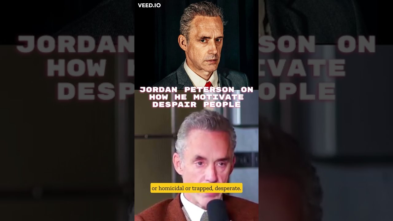 Jordan Peterson On Many People Is Suffering How He Motivate Despair