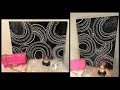 DIY DOLLAR TREE GLAM HOME DECOR | BLACK WHITE &amp; SILVER DIY | DIAMONDS &amp; PEARLS DIY | BLING WALL ART