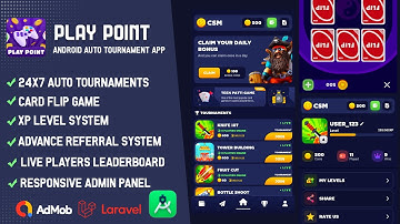 Android Auto Tournament Reward app source code | Create your own Earning app Android studio