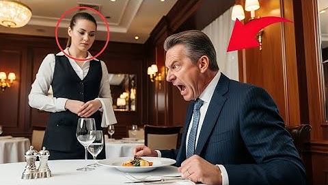 Миллиардер кричит на официантку —она произносит одно предложение, которое замораживает весь ресторан