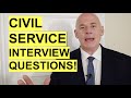 Civil service interview questions  answers how to pass a civil service success profiles interview