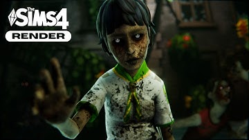 Building a Zombie Apocalypse City | How I create Sims 4 renders in blender