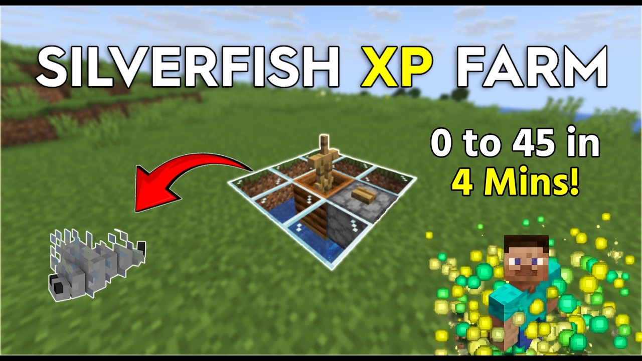 Super Easy Allay / Silverfish XP Farm in Minecraft (No Redstone) - YouTube