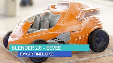 Blender 2.8 EEVEE - ToyCar Blender Timelapse
