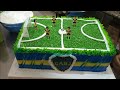 COMO DECORAR UN PASTEL DE CANCHA DE FUTBOL CON CHANTILLY | TORTA CON CANCHA DE FUTBOL