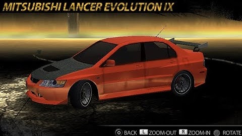 Custom Mitsubishi Evo IX Maximus Sven Barrantes || NFS Undercover