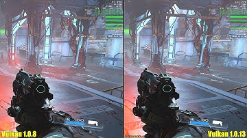 Doom Vulkan Version 1.0.13 Vs 1.0.8 GTX 1080 Frame Rate Comparison