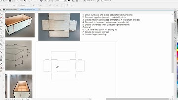 Finger-jointed box easy CorelDRAW