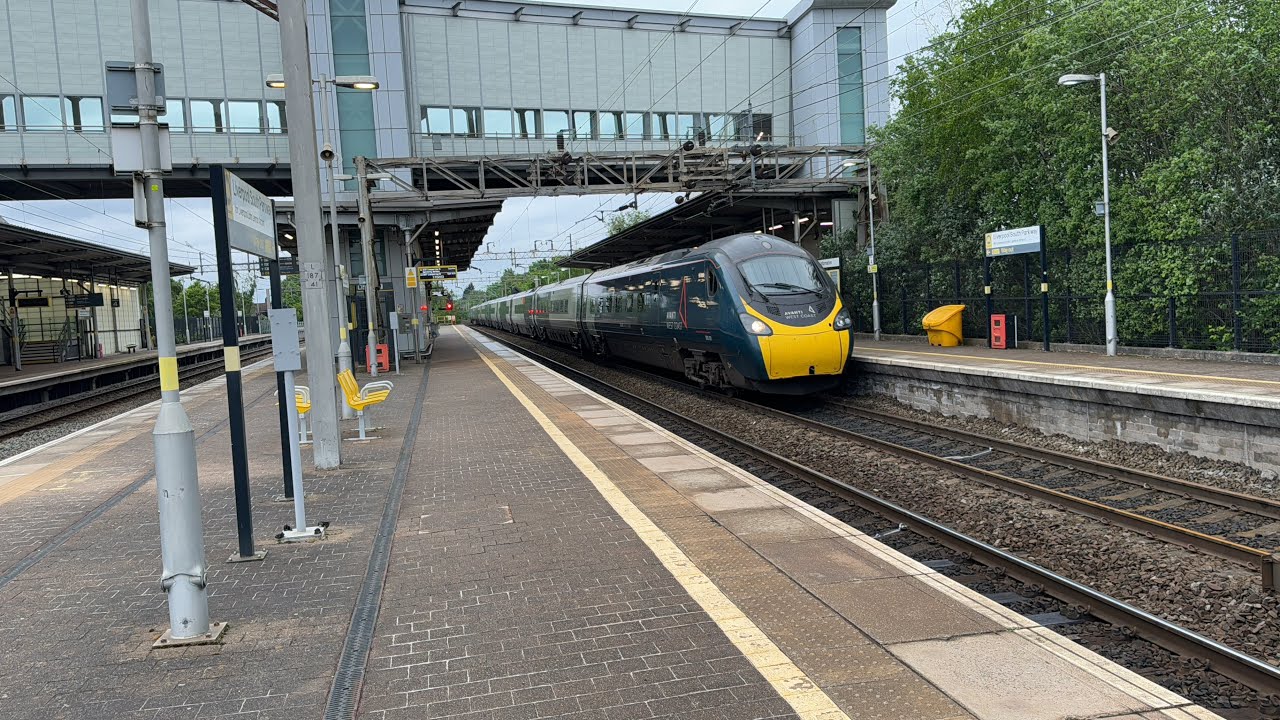 West Coast Main Line and Merseyrail Trains at Liverpool South Parkway on May 13th 2024