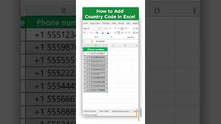 🤔 How to Add Country Code in Excel #Shorts #Simplilearn screenshot 4