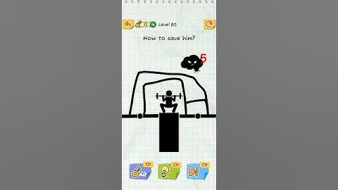#Draw 2 Save:Stick Man Puzzles  Level 85 Answer very easy tips#
