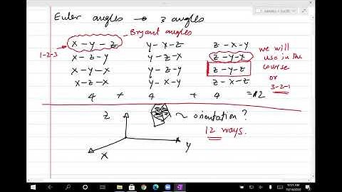 Robotics Lec20: Introduction to 3D Rotation (Fall 2020)