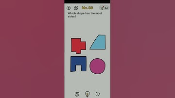 Brain Out level 56. Which shape has the most sides? #youtube #brainout #Brickbroke #levelup
