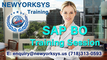 SAP Business Objects Training Online Tutorial | BO Videos for beginners