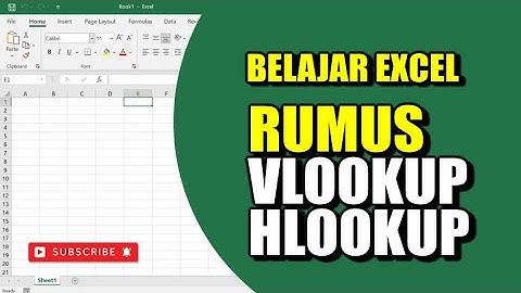 TUTORIAL EXCEL CARA MEMBUAT RUMUS VLOOKUP HLOOKUP EXCEL PEMULA #excel #tutorial #belajarexcel