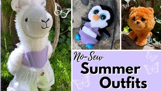 No Sew Summer Clothes for Stuffed Animals | Swimsuit, Romper, Corset Top