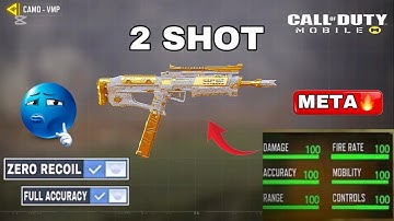 2-Shot VMP is UNSTOPPABLE in COD Mobile! 🔥 Best No Recoil Loadout | KINATEYY