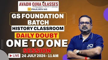 Gs Foundation batch | History Classroom Daily Doubt One-on-One Session