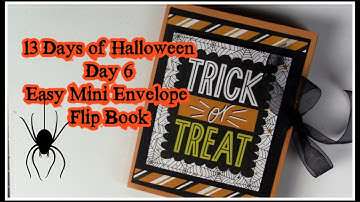 13 Days of Halloween/ Day 6/ Easy Mini Envelope Flip Book