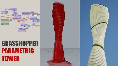Grasshopper Parametric Tower | Dynamic Rotating tower Rhino Grasshopper #grasshopper #architecture