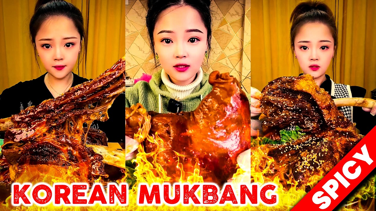 #ASMR #MUKBANG | SPICY KOREAN FOOD MUKBANG | SPICY KOREAN EATING SHOW | #EATINGASMR #EATINGSOUNDS