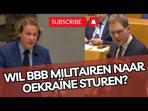 Van Houwelingen (FVD) CONFRONTEERT Tuinman (BBB). Willen jullie M!LITAIREN naar Oekrane sturen?