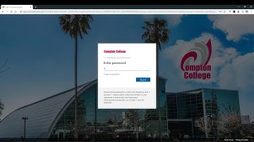 Compton College Logging Into Canvas