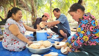 Tận Dụng Vườn Dừa Sẵn Có Cả Gia Đình Làm Món Rau Câu Dừa Tứ Sắc Cực Kỳ Ngon | TKQ & Family T1710