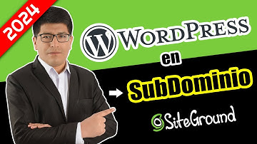 ¿Cómo INSTALAR WordPress en SUBDOMINIO de SiteGround - PASO A PASO?