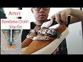 Amiri slip on bandana chain  review on feet v sizing