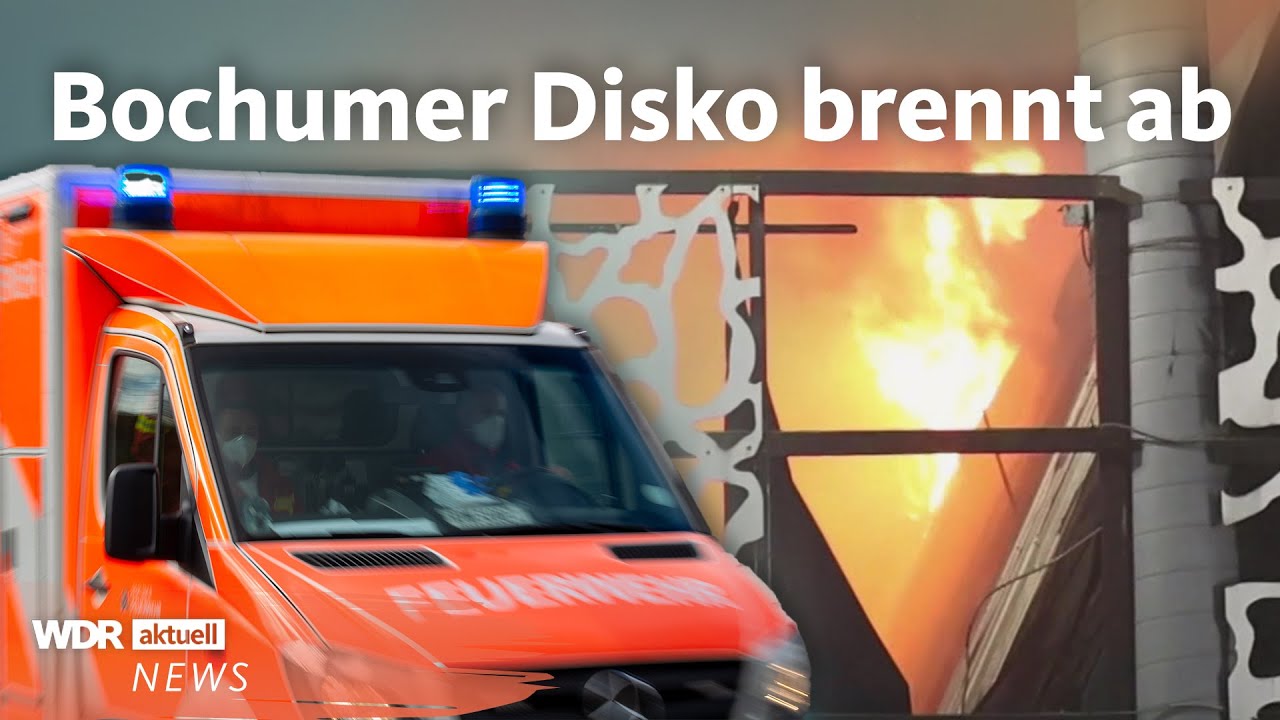 Brand in Bochum: Feuerwehr im Großeinsatz in brennender Disko 