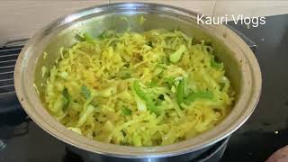 Kauri Vlogs - Vlog 216 - Cabbage and Capsicum Stir Fry
