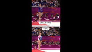 🪞🤸‍♀️ Mirror image routines from Aly Raisman’s floor routines at London 2012...