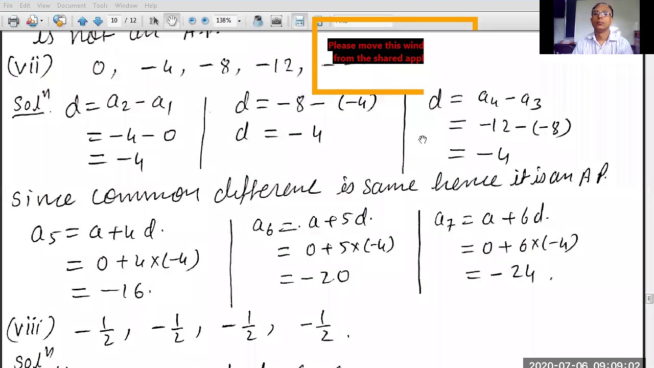 CLASS 10TH MATHS NCERT ARITHMATIC PROGRESSION EX.5.1 - YouTube