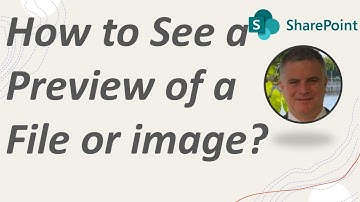 How to see a preview of a file or image in a SharePoint document library ?