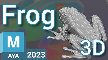 Frog 3D Modeling (Autodesk Maya Tutorial)