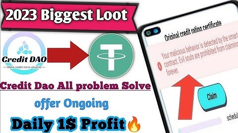 How To Fix Evil Soules Malicious Behavior In creditdao Live